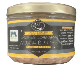 Pâté de campagne aux 4 épices 180g