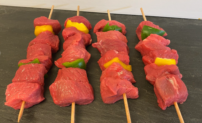 Brochettes de boeuf X4 700G