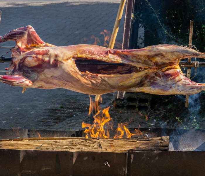 Lamb,Barbecue,Or,Barbecue,Of,A,Whole,Sheep,,Also,Called