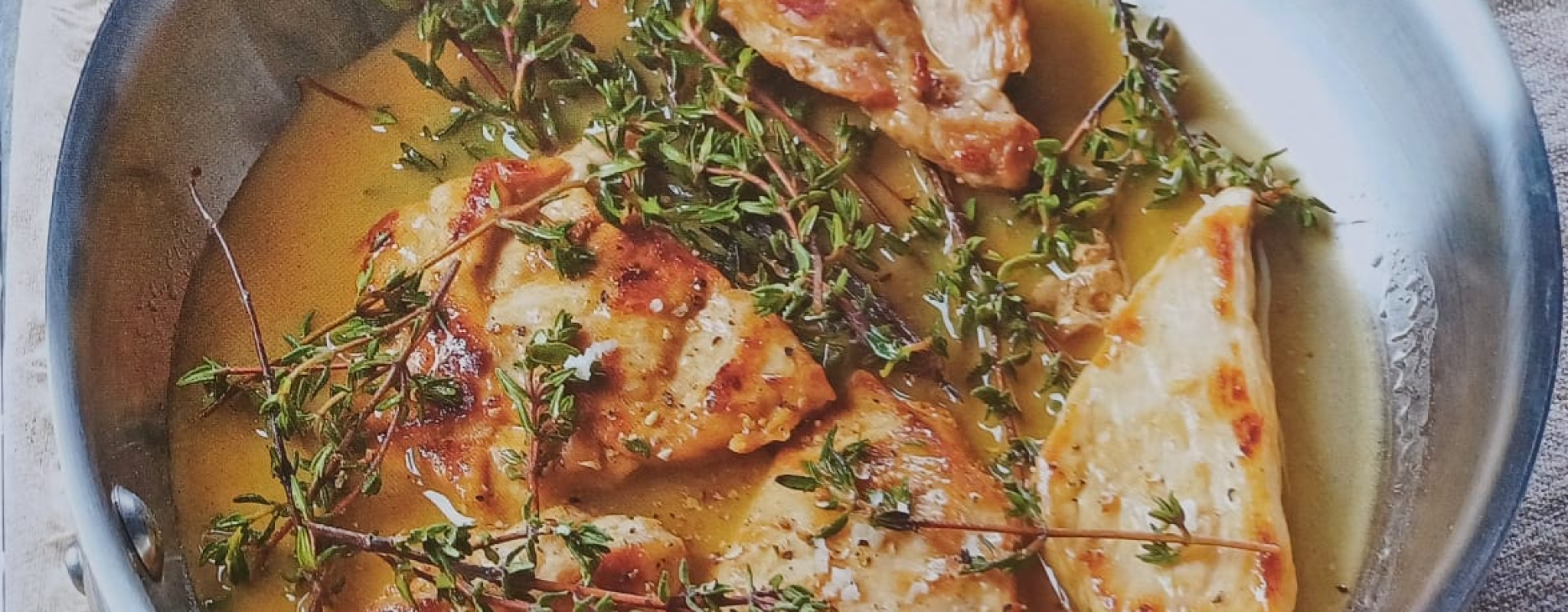 Escalopes de Veau au citron et au thym